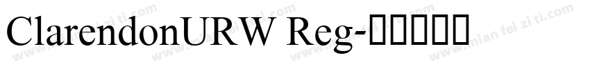ClarendonURW Reg字体转换